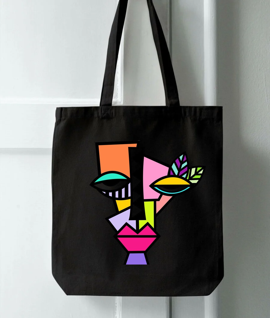 Canvas Tote Bags for Women with Zip, College Bag for Girls