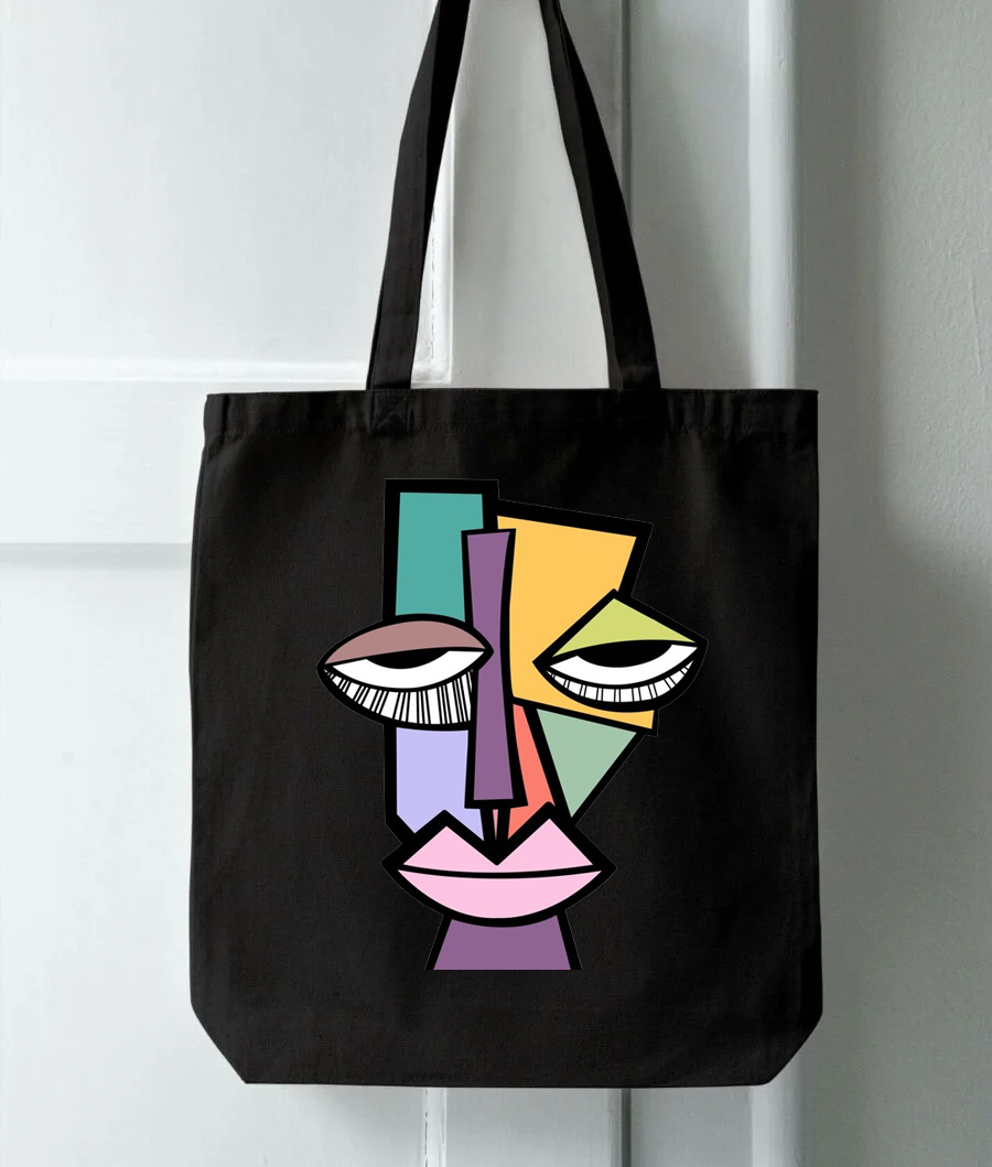 Canvas Tote Bags for Women with Zip, College Bag for Girls